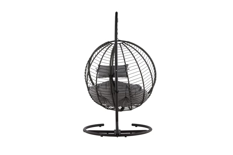 Bacolod Hängstol Utomhus 134x124 cm - Svart - Utemöbler - Utestol & trädgårdsstol - Hängstol utomhus
