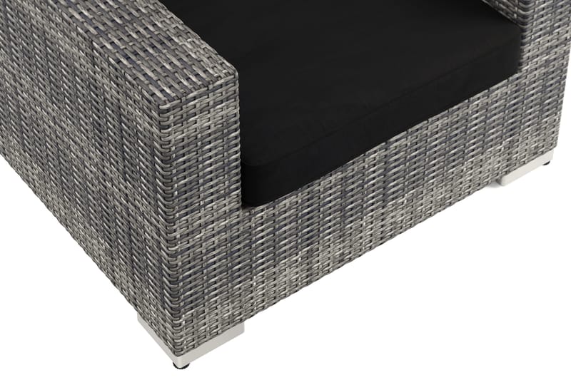 Bahamas Loungefåtölj utomhus i konstrotting - Grå - Utemöbler - Utestol & trädgårdsstol - Utefåtölj & loungefåtölj
