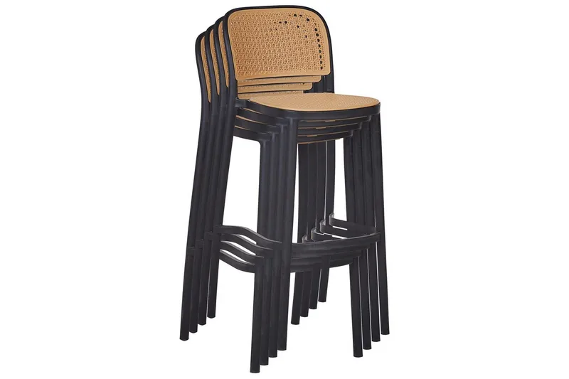 Barstol set om 4 Plose - Utemöbler - Utestol & trädgårdsstol - Barstol utomhus