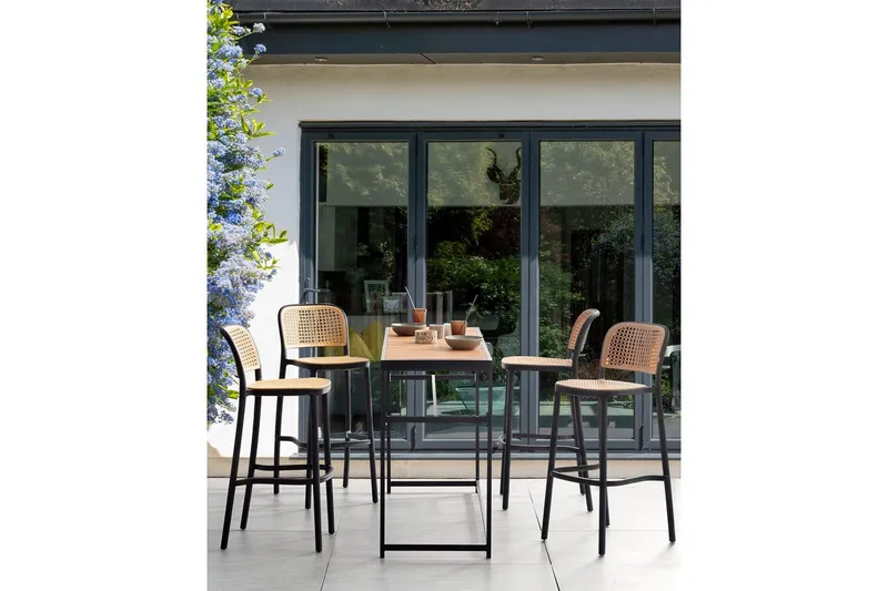 Barstol set om 4 Plose - Utemöbler - Utestol & trädgårdsstol - Barstol utomhus