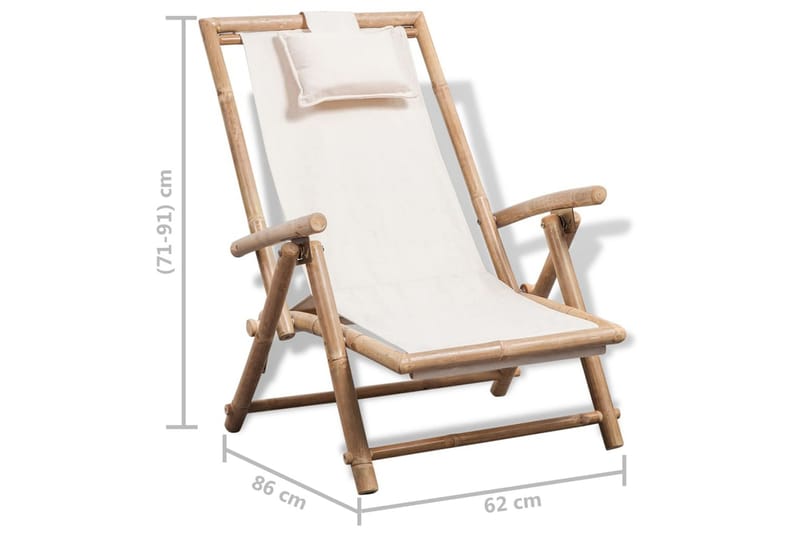 Däckstol bambu - Brun - Utemöbler - Utestol & trädgårdsstol - Brassestolar & campingstolar