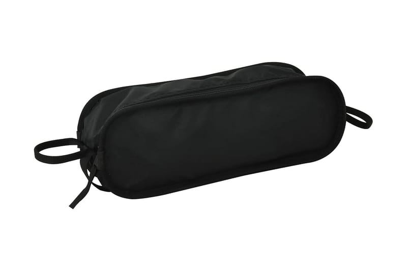 Hopfällbara campingstolar 2 st med väska 54x50x65 cm alumini - Svart - Utemöbler - Utestol & trädgårdsstol - Brassestolar & campingstolar