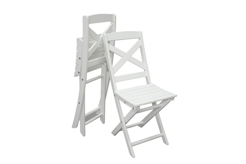 CALAYAN Klappstol Utomhus Vit - Utemöbler - Utestol & trädgårdsstol - Caféstol & klappstol utomhus