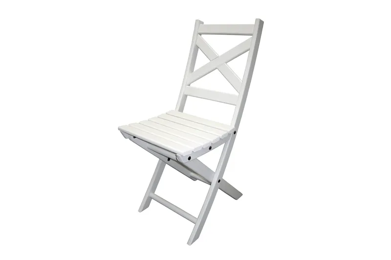 CALAYAN Klappstol Utomhus Vit - Utemöbler - Utestol & trädgårdsstol - Caféstol & klappstol utomhus