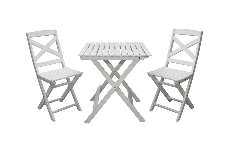 CALAYAN Klappstol Utomhus Vit - Utemöbler - Utestol & trädgårdsstol - Caféstol & klappstol utomhus