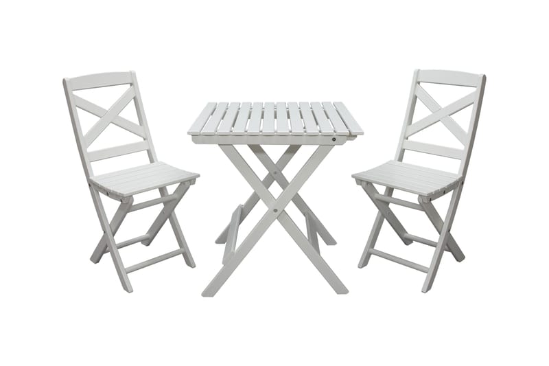 CALAYAN Klappstol Utomhus Vit - Utemöbler - Utestol & trädgårdsstol - Caféstol & klappstol utomhus