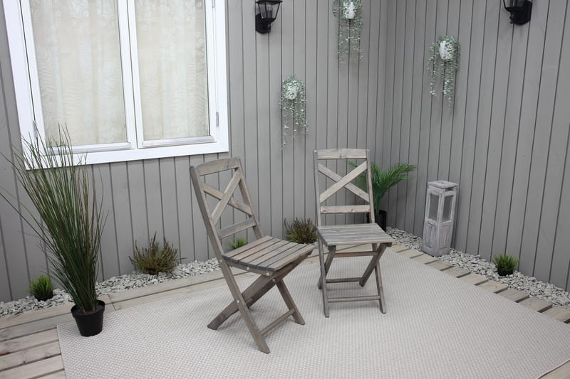 Edilma Klappstol Utomhus - Grå - Utemöbler - Utestol & trädgårdsstol - Caféstol & klappstol utomhus