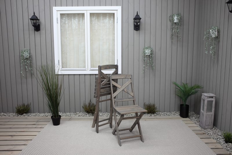 Edilma Klappstol Utomhus - Grå - Utemöbler - Utestol & trädgårdsstol - Caféstol & klappstol utomhus