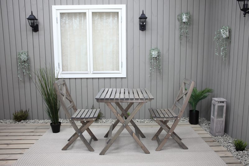 Edilma Klappstol Utomhus - Grå - Utemöbler - Utestol & trädgårdsstol - Caféstol & klappstol utomhus