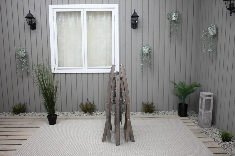 Edilma Klappstol Utomhus - Grå - Utemöbler - Utestol & trädgårdsstol - Caféstol & klappstol utomhus