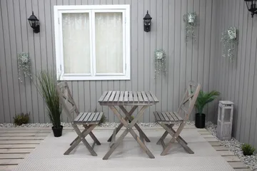 Edilma Klappstol Utomhus - Grå - Utemöbler - Utestol & trädgårdsstol - Caféstol & klappstol utomhus