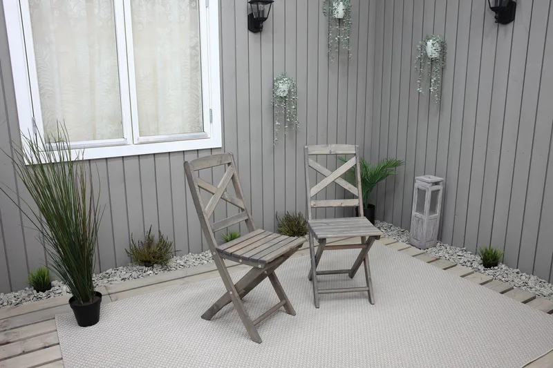 Edilma Klappstol Utomhus - Grå - Utemöbler - Utestol & trädgårdsstol - Caféstol & klappstol utomhus