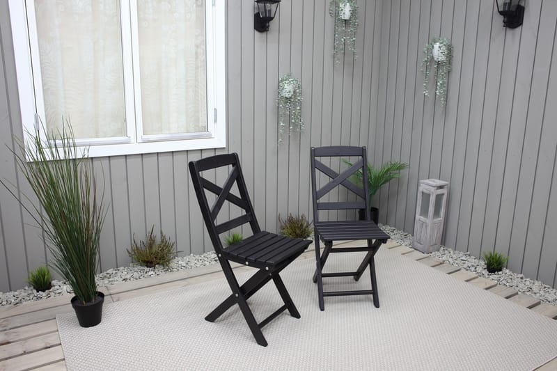 Edilma Klappstol Utomhus - Mörkbrun - Utemöbler - Utestol & trädgårdsstol - Caféstol & klappstol utomhus