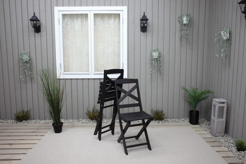 Edilma Klappstol Utomhus - Mörkbrun - Utemöbler - Utestol & trädgårdsstol - Caféstol & klappstol utomhus