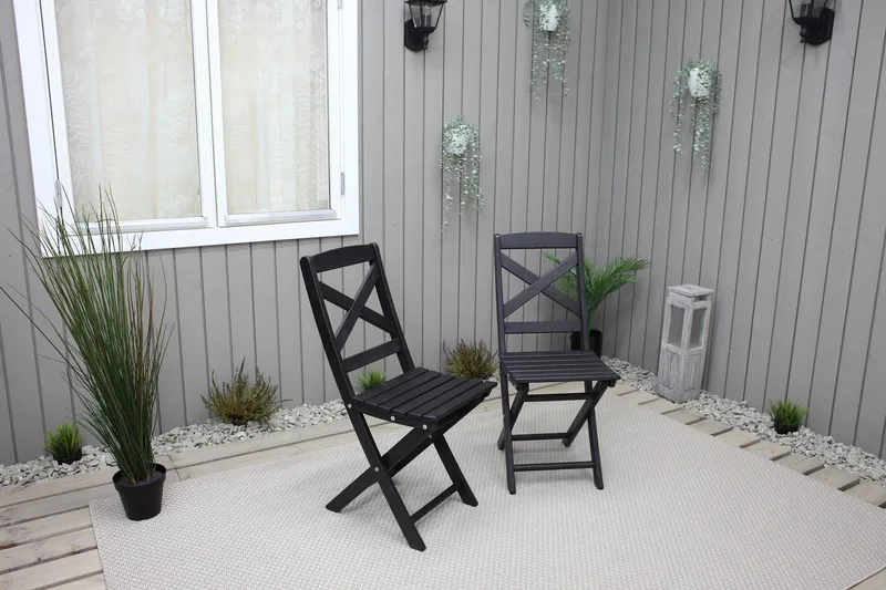 Edilma Klappstol Utomhus - Mörkbrun - Utemöbler - Utestol & trädgårdsstol - Caféstol & klappstol utomhus