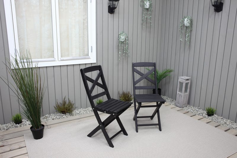 Edilma Klappstol Utomhus - Mörkbrun - Utemöbler - Utestol & trädgårdsstol - Caféstol & klappstol utomhus