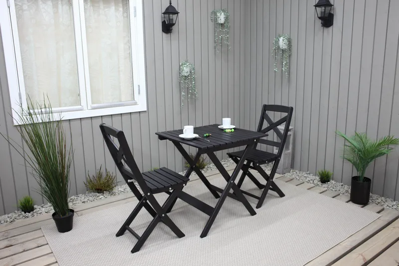 Edilma Klappstol Utomhus - Mörkbrun - Utemöbler - Utestol & trädgårdsstol - Caféstol & klappstol utomhus