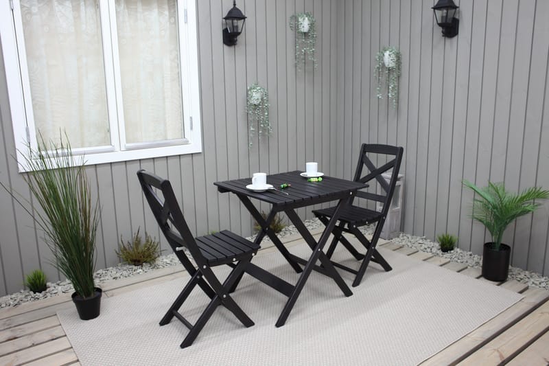 Edilma Klappstol Utomhus - Mörkbrun - Utemöbler - Utestol & trädgårdsstol - Caféstol & klappstol utomhus