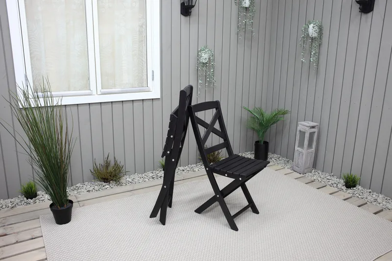 Edilma Klappstol Utomhus - Mörkbrun - Utemöbler - Utestol & trädgårdsstol - Caféstol & klappstol utomhus