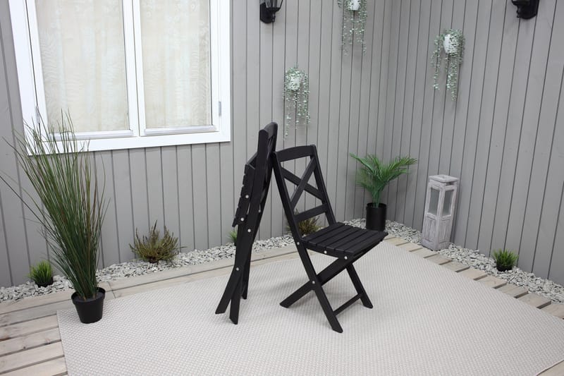 Edilma Klappstol Utomhus - Mörkbrun - Utemöbler - Utestol & trädgårdsstol - Caféstol & klappstol utomhus