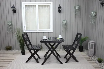 Edilma Klappstol Utomhus - Mörkbrun - Utemöbler - Utestol & trädgårdsstol - Caféstol & klappstol utomhus