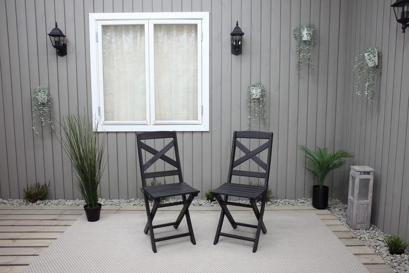 Edilma Klappstol Utomhus - Mörkbrun - Utemöbler - Utestol & trädgårdsstol - Caféstol & klappstol utomhus