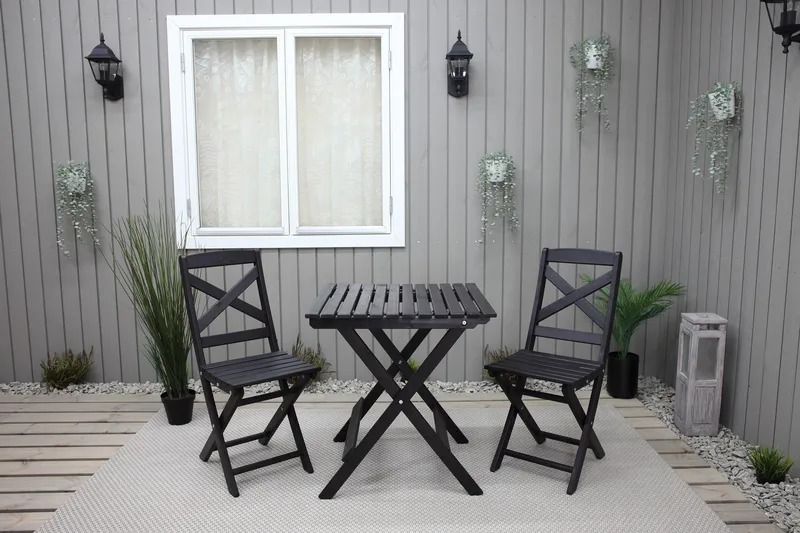 Edilma Klappstol Utomhus - Mörkbrun - Utemöbler - Utestol & trädgårdsstol - Caféstol & klappstol utomhus