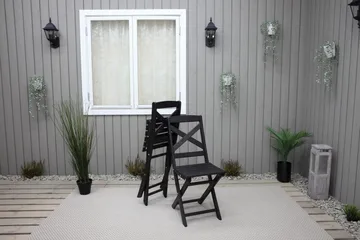Edilma Klappstol Utomhus - Mörkbrun - Utemöbler - Utestol & trädgårdsstol - Caféstol & klappstol utomhus