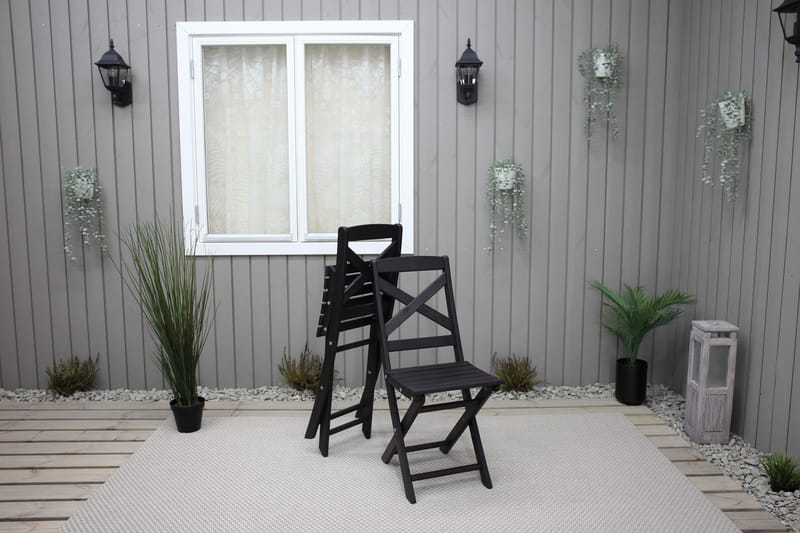 Edilma Klappstol Utomhus - Mörkbrun - Utemöbler - Utestol & trädgårdsstol - Caféstol & klappstol utomhus