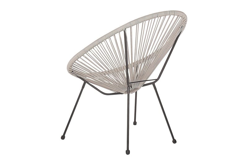 Cayaco Utefåtölj - Grå/Svart - Utemöbler - Utestol & trädgårdsstol - Utefåtölj & loungefåtölj