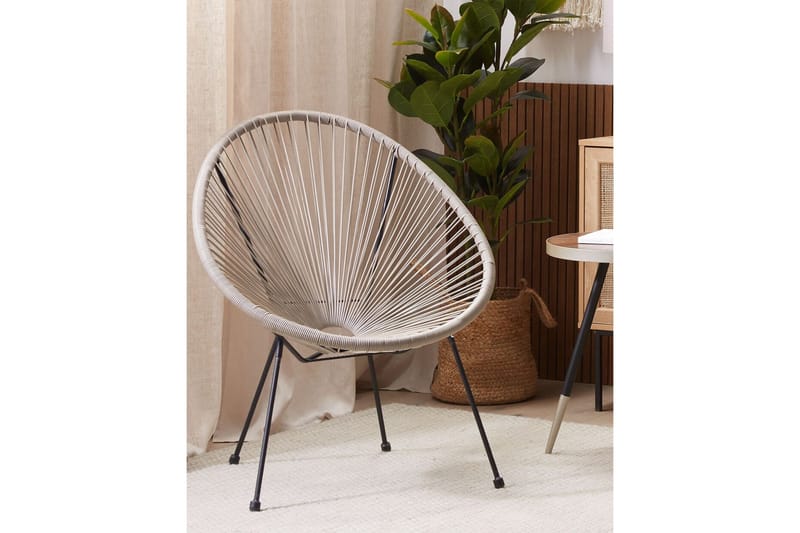 Cayaco Utefåtölj - Grå/Svart - Utemöbler - Utestol & trädgårdsstol - Utefåtölj & loungefåtölj