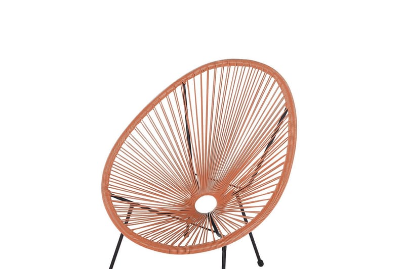 Cayaco Utefåtölj - Orange/Svart - Utemöbler - Utestol & trädgårdsstol - Utefåtölj & loungefåtölj