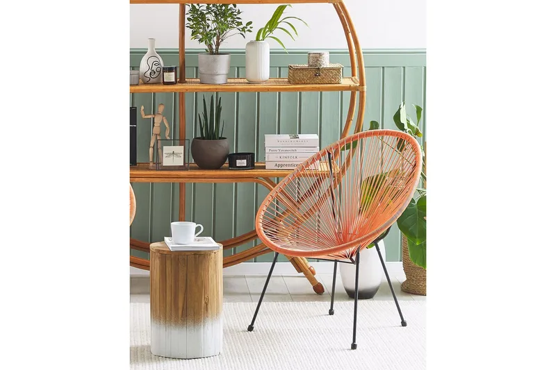 Cayaco Utefåtölj - Orange/Svart - Utemöbler - Utestol & trädgårdsstol - Utefåtölj & loungefåtölj