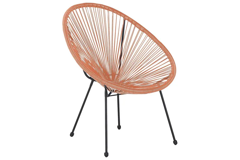 Cayaco Utefåtölj, Orange/Svart