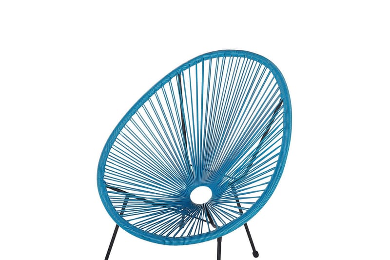 Cayaco Utefåtölj - Svart/Blå - Utemöbler - Utestol & trädgårdsstol - Utefåtölj & loungefåtölj