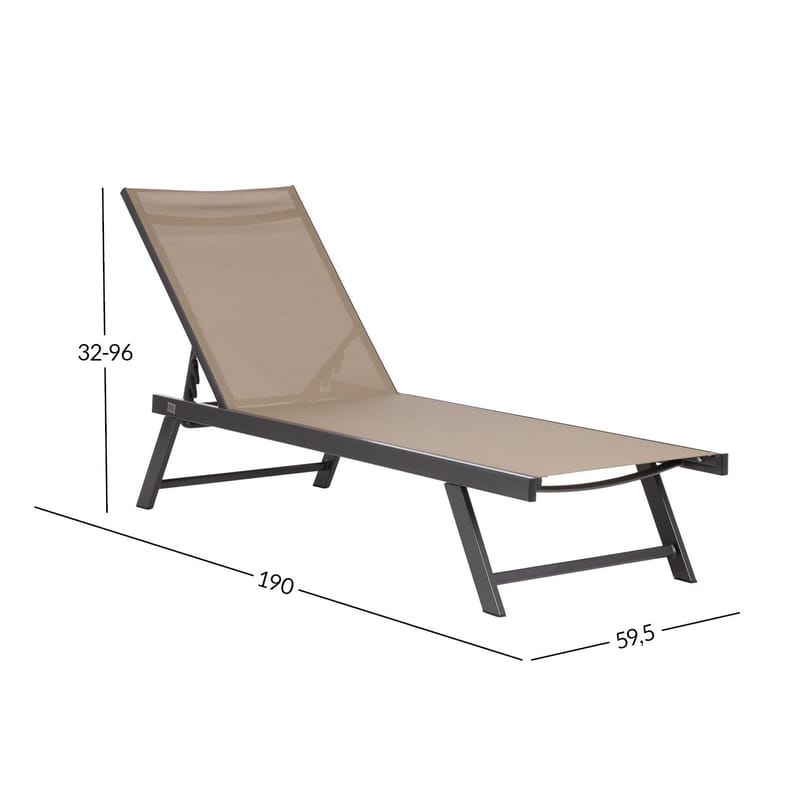 Däckstol Ario - Beige - Utemöbler - Utestol & trädgårdsstol - Solsäng & Solvagnar