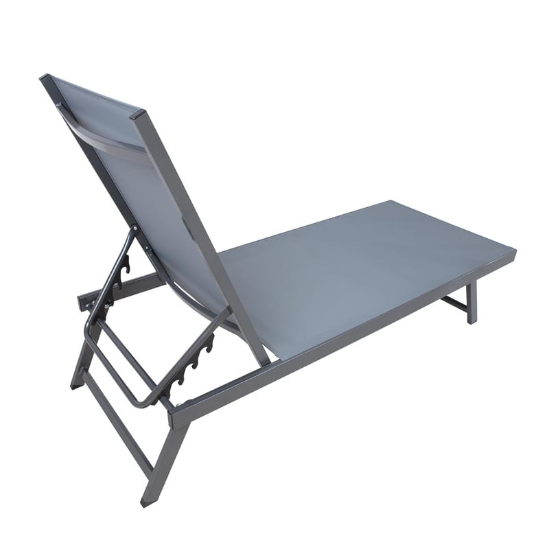 Däckstol Ario - grå - Utemöbler - Utestol & trädgårdsstol - Solsäng & Solvagnar