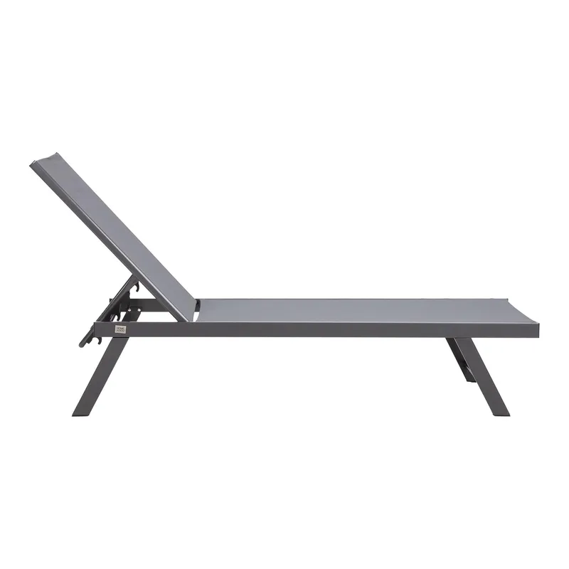 Däckstol Ario - mörkgrå - Utemöbler - Utestol & trädgårdsstol - Solsäng & Solvagnar