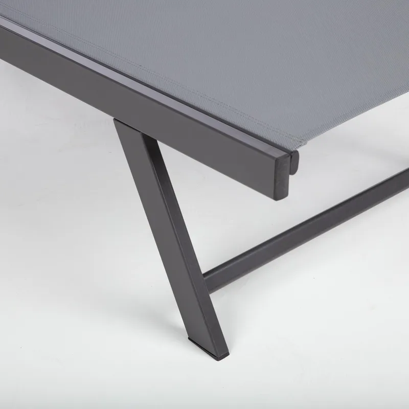 Däckstol Ario - mörkgrå - Utemöbler - Utestol & trädgårdsstol - Solsäng & Solvagnar