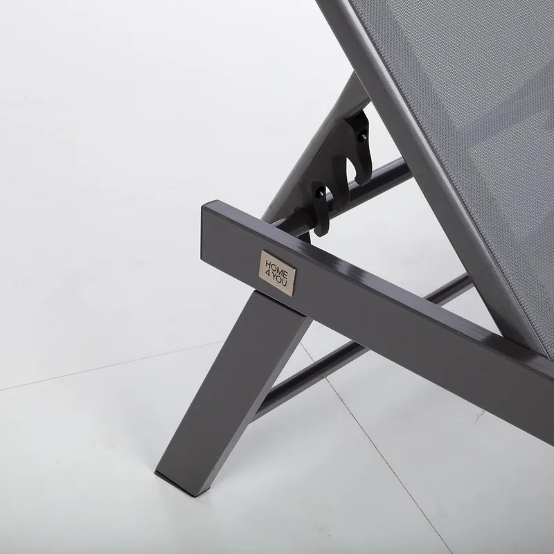 Däckstol Ario - mörkgrå - Utemöbler - Utestol & trädgårdsstol - Solsäng & Solvagnar