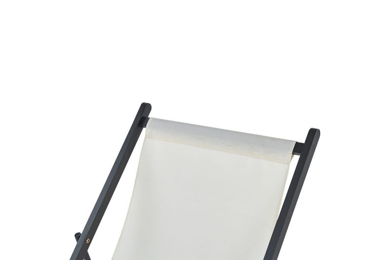 Däckstol hopfällbar Locri II - Beige, svart - Utemöbler - Utestol & trädgårdsstol - Solstolar