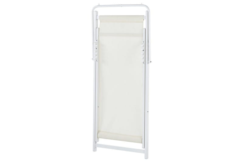 Däckstol hopfällbar Locri II - Beige, vit - Utemöbler - Utestol & trädgårdsstol - Solstolar