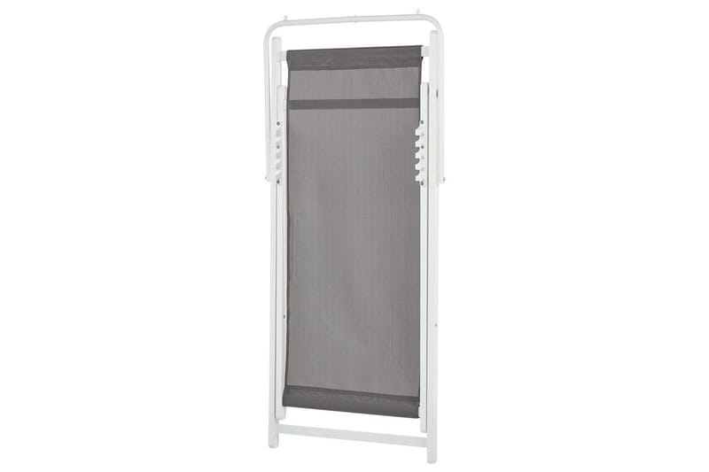 Däckstol hopfällbar Locri II - Grå, vit - Utemöbler - Utestol & trädgårdsstol - Solstolar