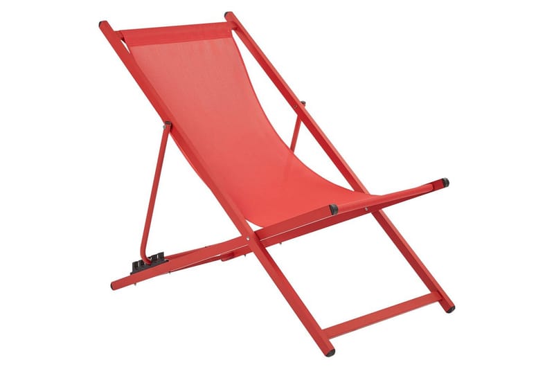 Däckstol hopfällbar Locri II - Röd - Utemöbler - Utestol & trädgårdsstol - Solstolar