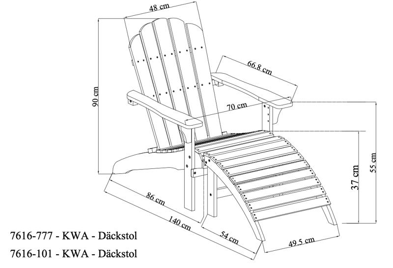Däckstol utomhus - Vit - Utemöbler - Utestol & trädgårdsstol - Solstolar
