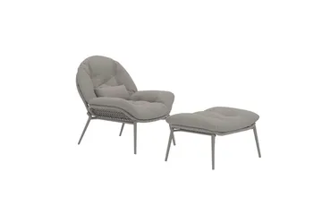 Fåtölj Cala Utomhus - beige - Utemöbler - Utestol & trädgårdsstol - Utefåtölj & loungefåtölj