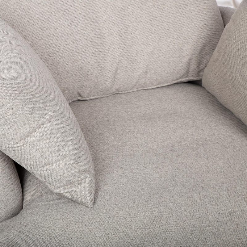 Fåtölj Fluffy Swivel 110x105x65/86 cm - Ljusgrå - Utemöbler - Utestol & trädgårdsstol - Utefåtölj & loungefåtölj