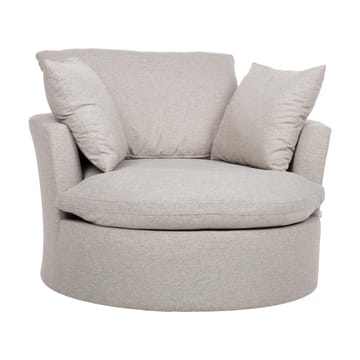 Fåtölj Fluffy Swivel 110x105x65/86 cm - Ljusgrå - Utemöbler - Utestol & trädgårdsstol - Utefåtölj & loungefåtölj