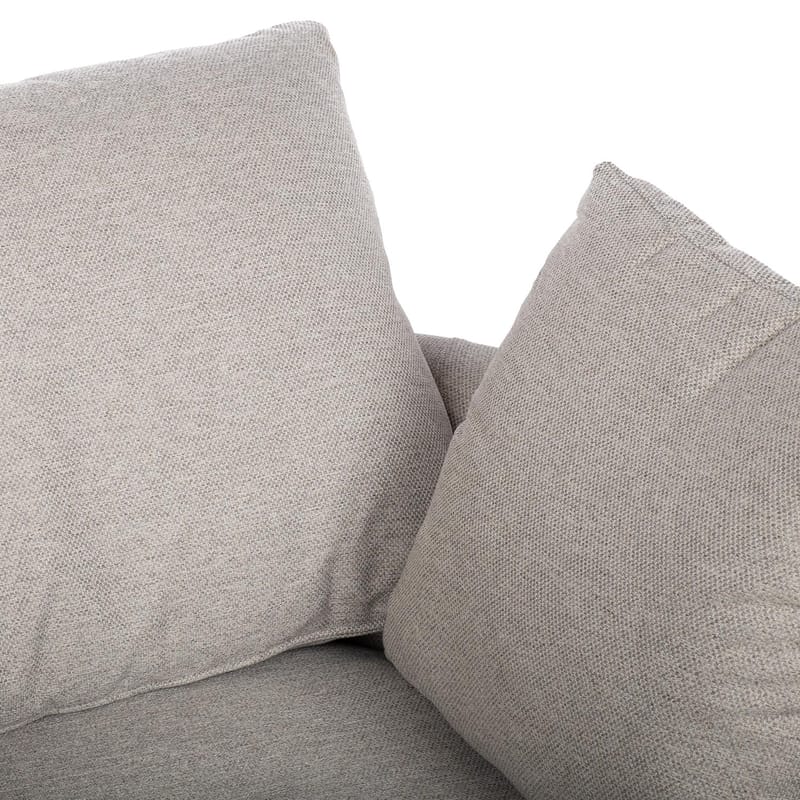 Fåtölj Fluffy Swivel 110x105x65/86 cm - Ljusgrå - Utemöbler - Utestol & trädgårdsstol - Utefåtölj & loungefåtölj