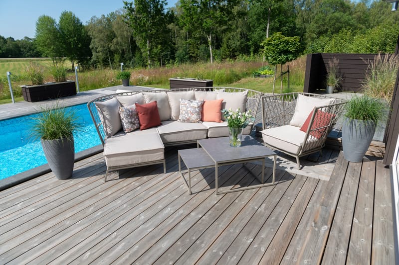 Fåtölj Hillerstorp Jet Set Lounge - Beige - Utemöbler - Utestol & trädgårdsstol - Utefåtölj & loungefåtölj